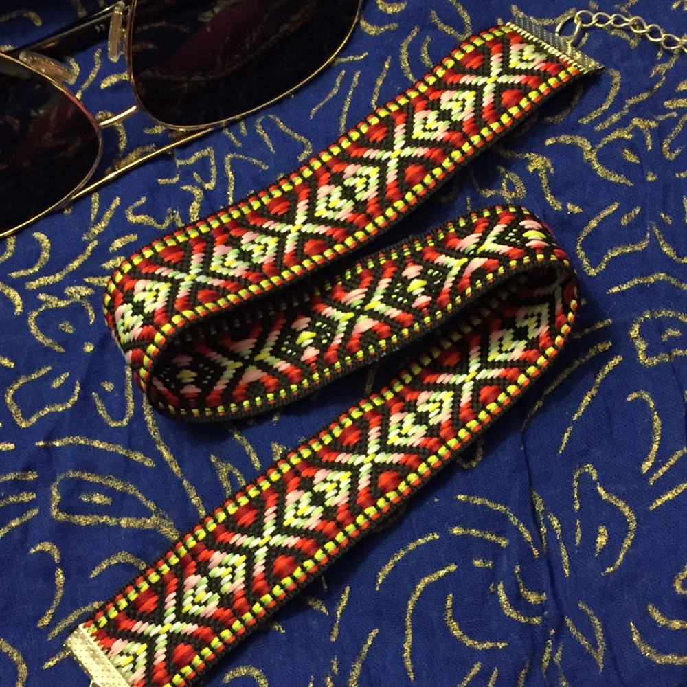 Embroidered Soft Choker